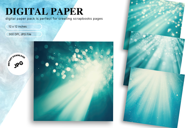 green glitter Background Wallpaper Sparkles Digital Paper_2