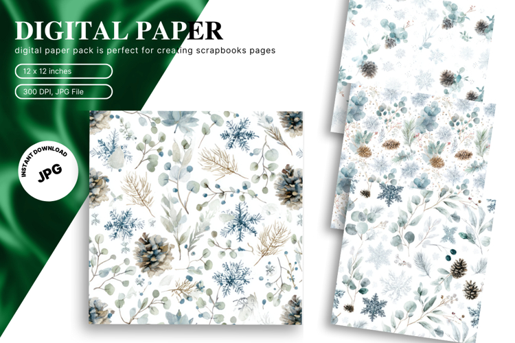 Christmas Ornament Background Seamless Pattern Gift Wrap_33