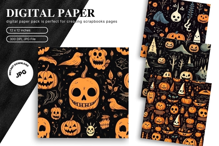 Halloween Pattern Background Scare Horror Ghost Wallpaper13