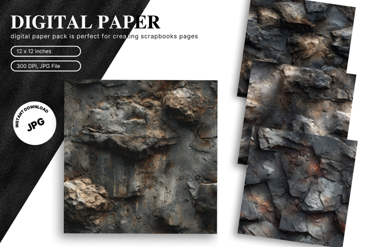 Stone Texture Background Wall Art Backdrop Rock Wallpaper_20