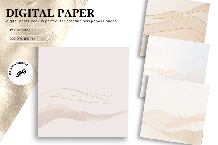 Abstract Background Digital Paper Wallpaper Wallart_13