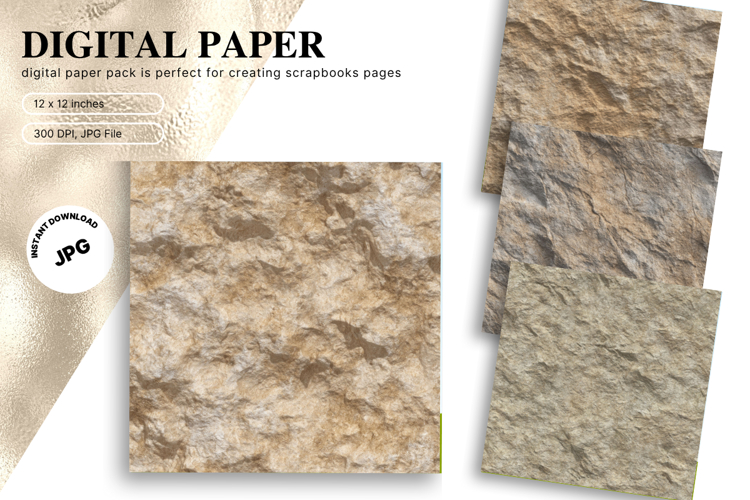 Stone Texture Background Wall Art Backdrop Rock Wallpaper_23