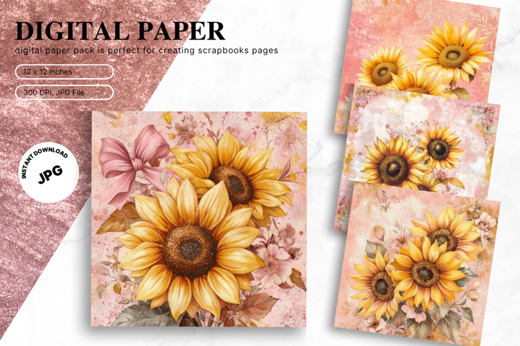 Sunflower Background Image 19