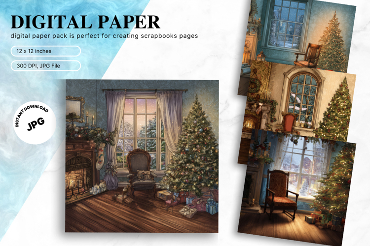 Christmas Window Background Winter Snow Wallpaper Backdrop