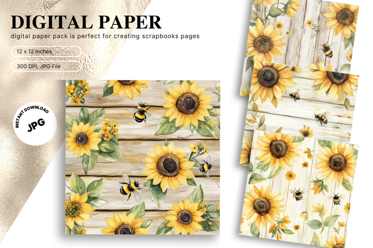 Sunflower Background Image 6