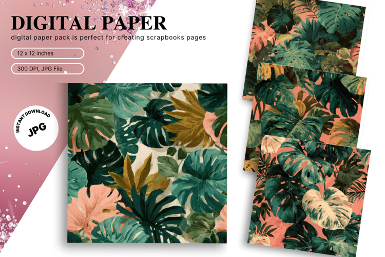 Monstera Leaf Clipart Image 12