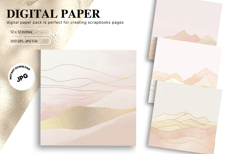 Abstract Background Digital Paper Wallpaper Wallart_12