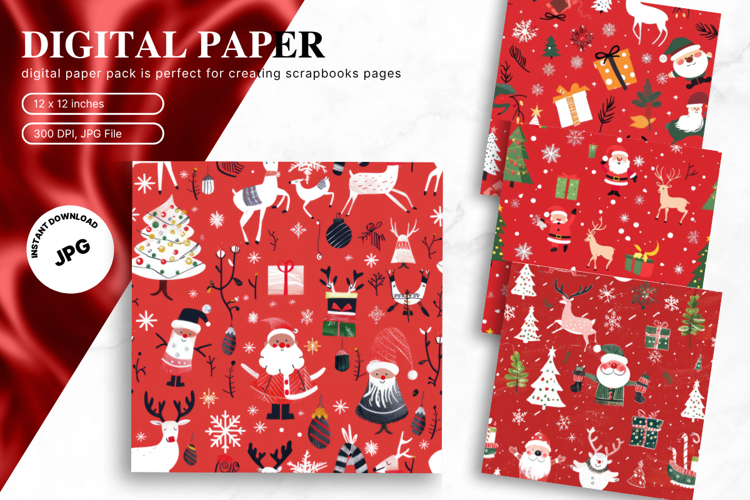 Christmas Seamless Pattern Image 11