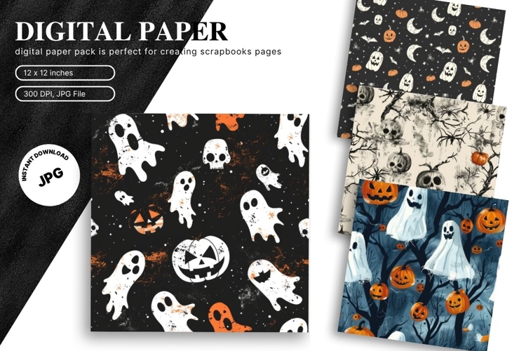 Halloween Pattern Background Scare Horror Ghost Wallpaper27