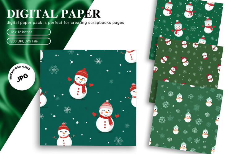 Snowman Background Image 3