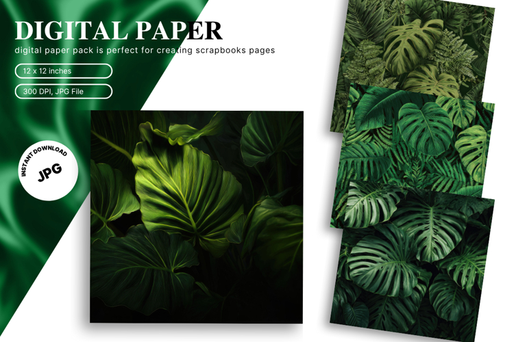 Monstera Leaf Clipart Image 7