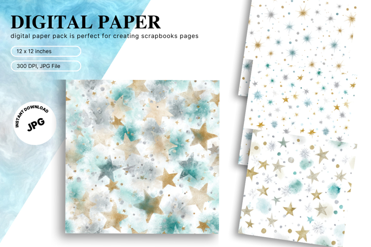 Blue Snowflake Bokeh Sparkle Christmas Background Backdrop