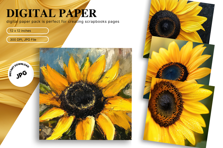 Sunflower Background Image 6
