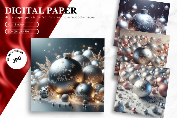 Christmas Ornament Ball Background Backdrop Winter Wallpaper