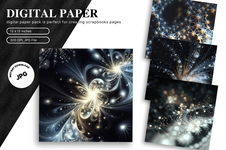 Abstract Wave Digital Paper Background Wallpaper Wallart_7