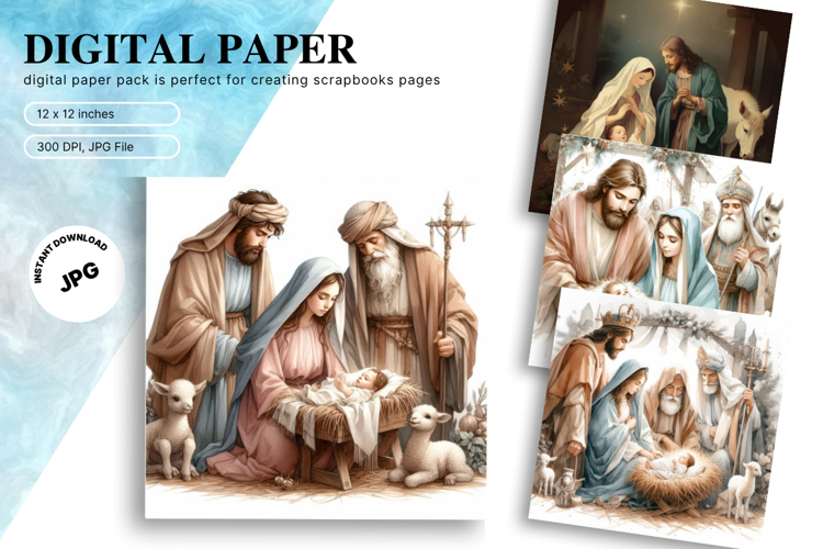 Nativity Scene Clipart Image 11