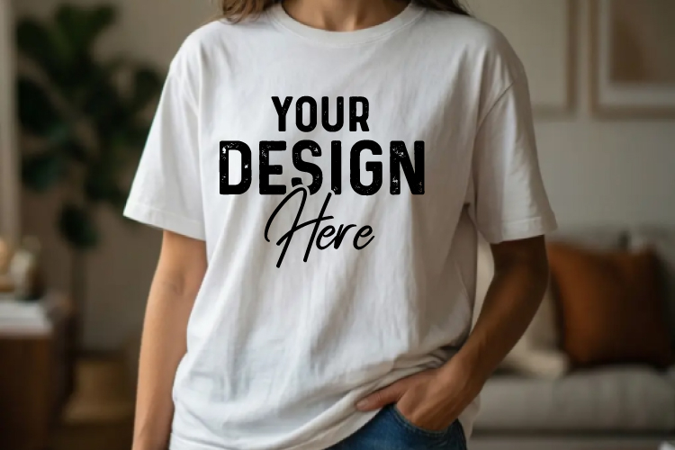 Beautiful Bella Canva T Shirt Mockup, T Shirt Mockup JPG