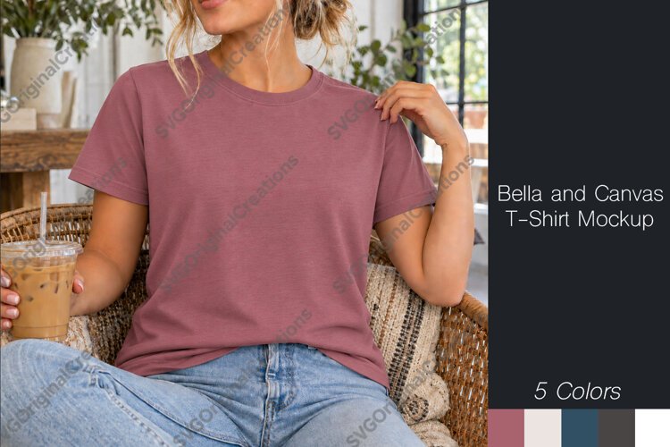 Bella Canvas 3001 t-shirt mockups