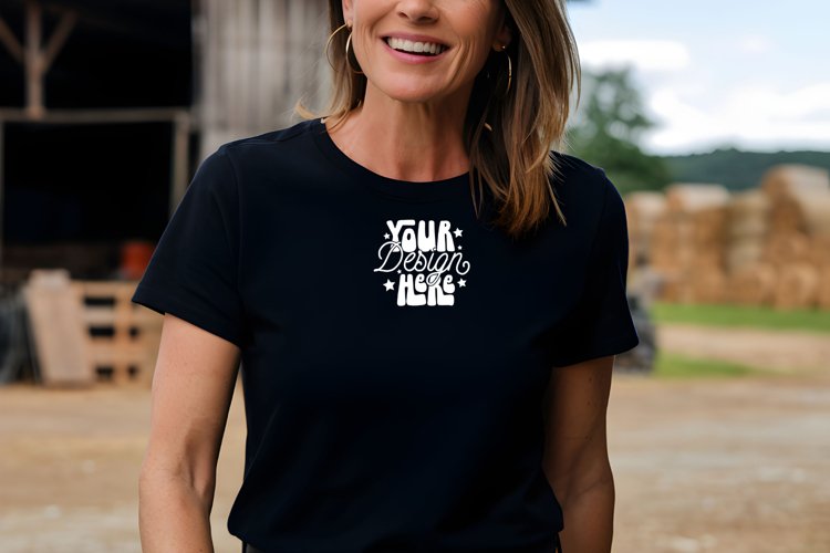 White Tshirt Mockup Image 15