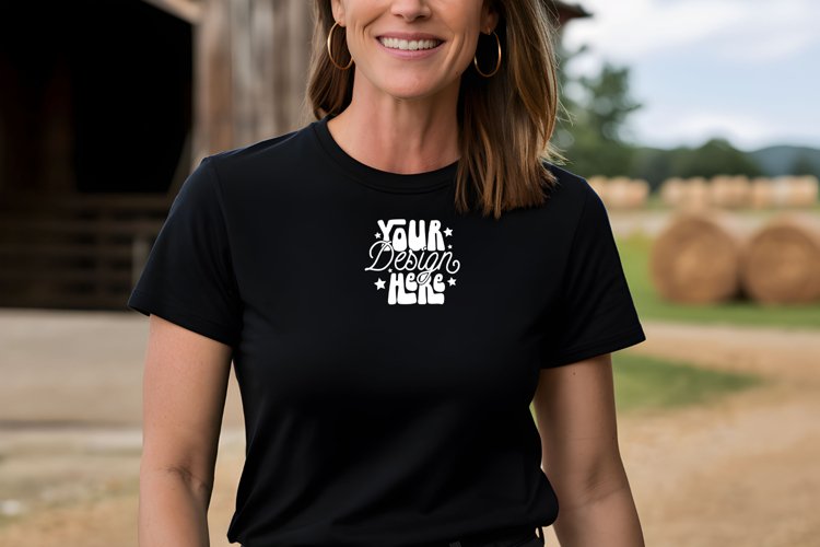 White Tshirt Mockup Image 14