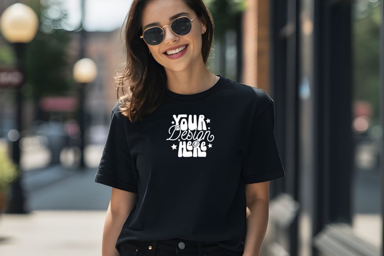 White Tshirt Mockup Image 18