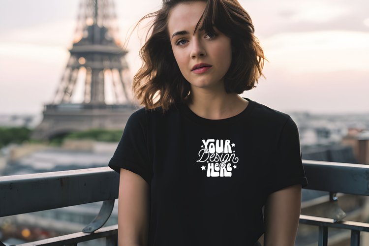 White Tshirt Mockup Image 16