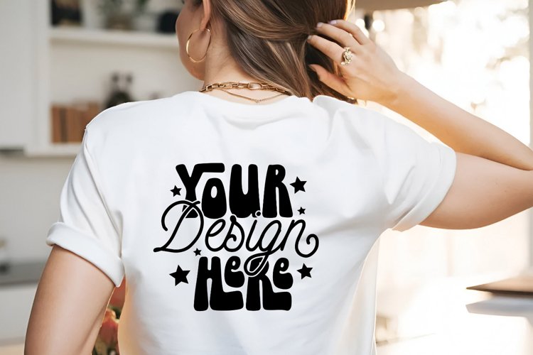 White Tshirt Mockup Image 20