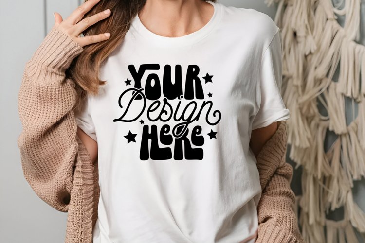White Tshirt Mockup Image 9