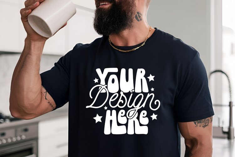 Black Tshirt Mockup Image 18