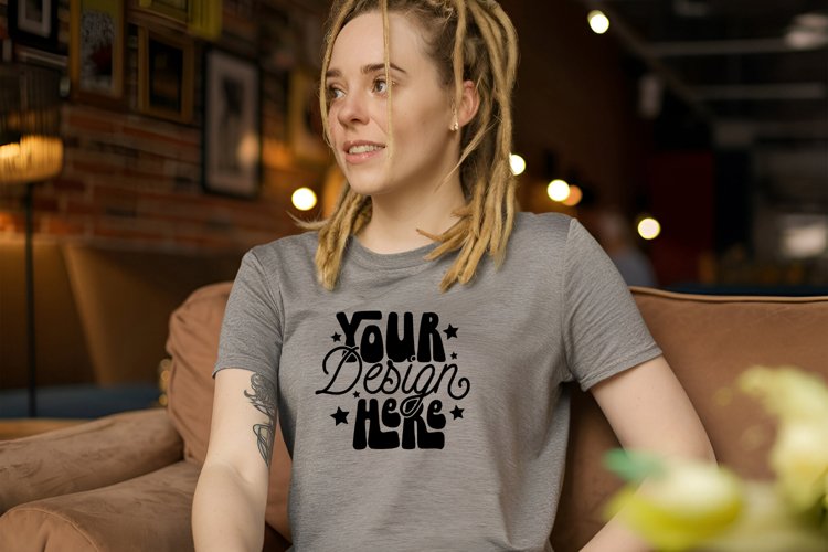 White Tshirt Mockup Image 6