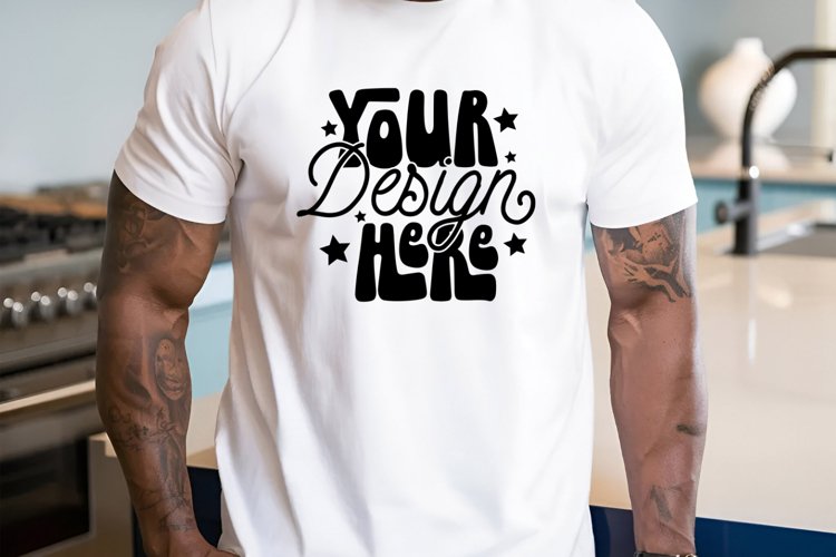 White Tshirt Mockup Image 14