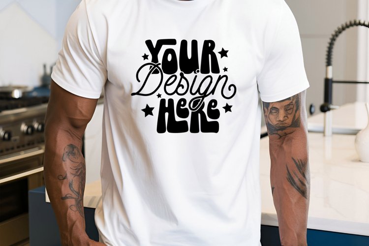 White Tshirt Mockup Image 13
