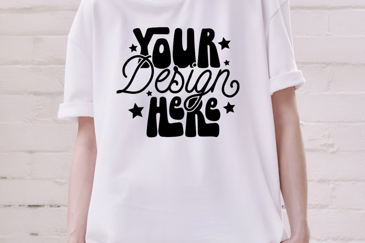 White Tshirt Mockup Image 17
