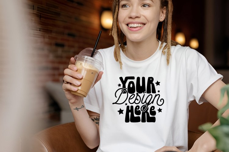 White Tshirt Mockup Image 19