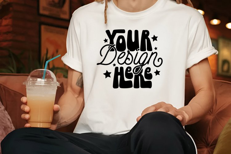 White Tshirt Mockup Image 15
