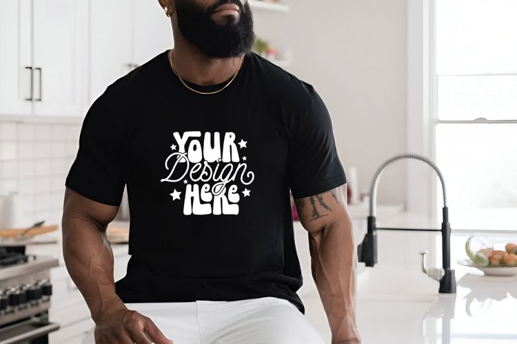 Black Tshirt Mockup Image 20