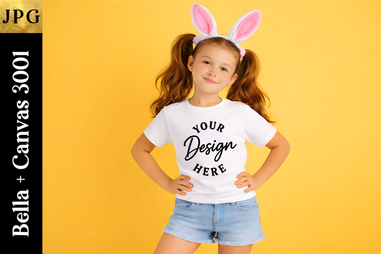 Bella Canvas 3001 Mockup | Easter Ears