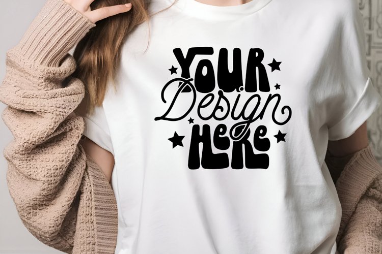 White Tshirt Mockup Image 10