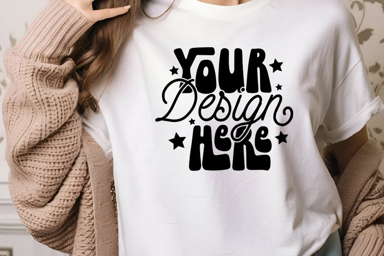 White Tshirt Mockup Image 2
