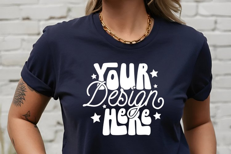 White Tshirt Mockup Image 22