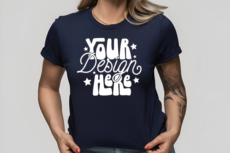 White Tshirt Mockup Image 22