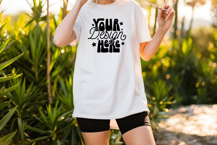 White Tshirt Mockup Image 20