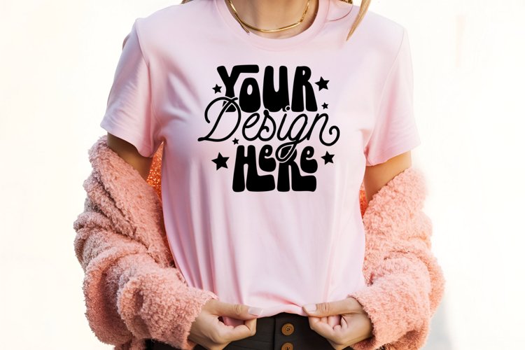 White Tshirt Mockup Image 11