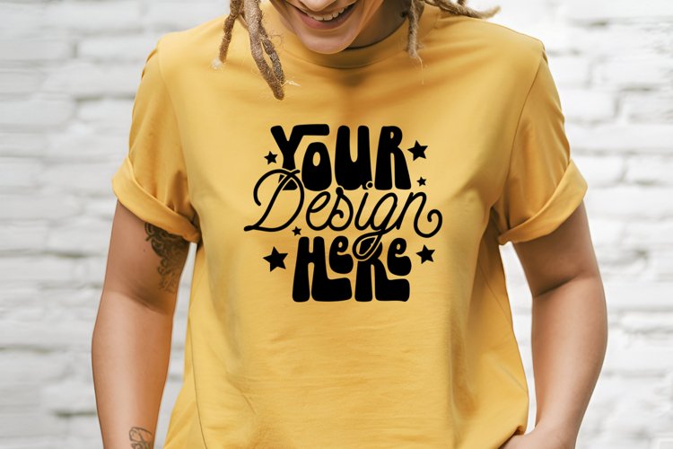 White Tshirt Mockup Image 16