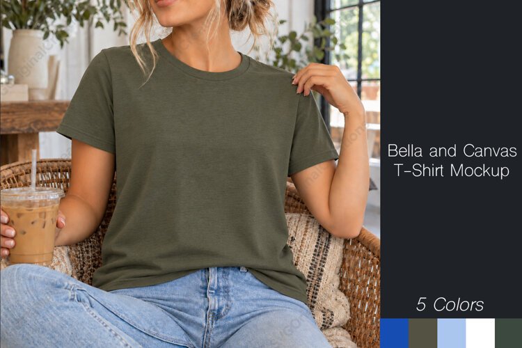 Bella Canvas 3001 t-shirt mockups