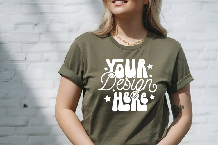 White Tshirt Mockup Image 12