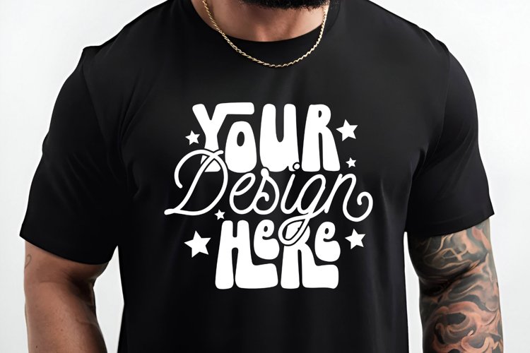 Black Tshirt Mockup Image 15