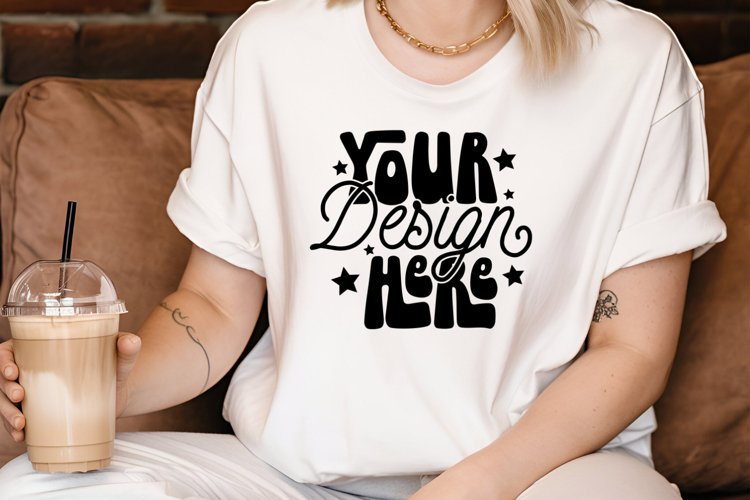 White Tshirt Mockup Image 4