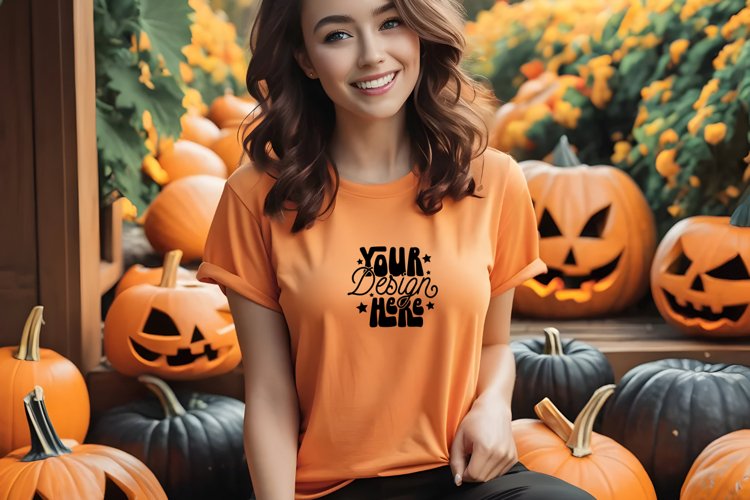 Black Tshirt Mockup Image 5