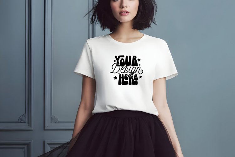 Black Tshirt Mockup Image 18